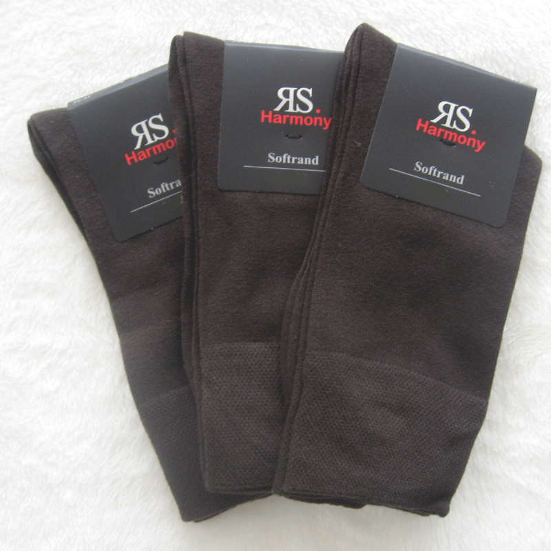 3 Paar Herren Softrand Dunkelbraun