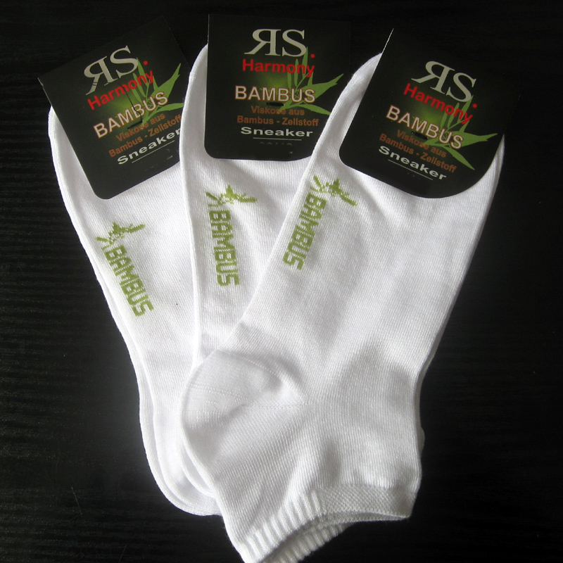 3 Paar RS Harmony Bambus Sneaker Weiß
