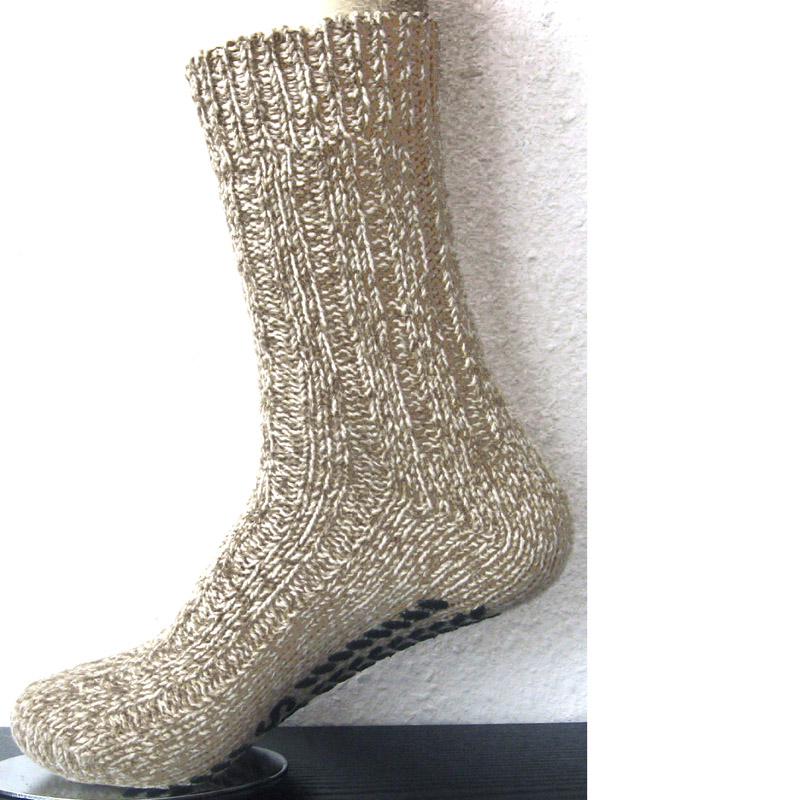 1 Paar ABS Norweger Stoppersocken Beige