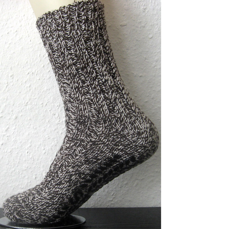 1 Paar ABS Norweger Stoppersocken Braun