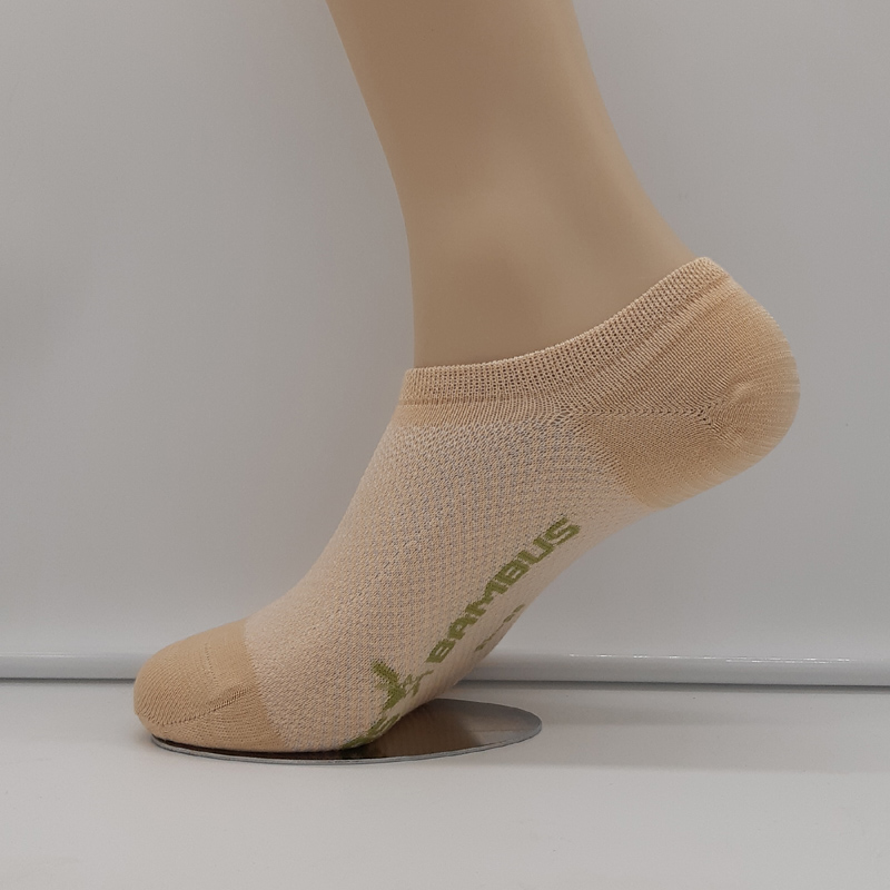 3 Paar Harmony Bambus Footies Mesh Strickart Apricot