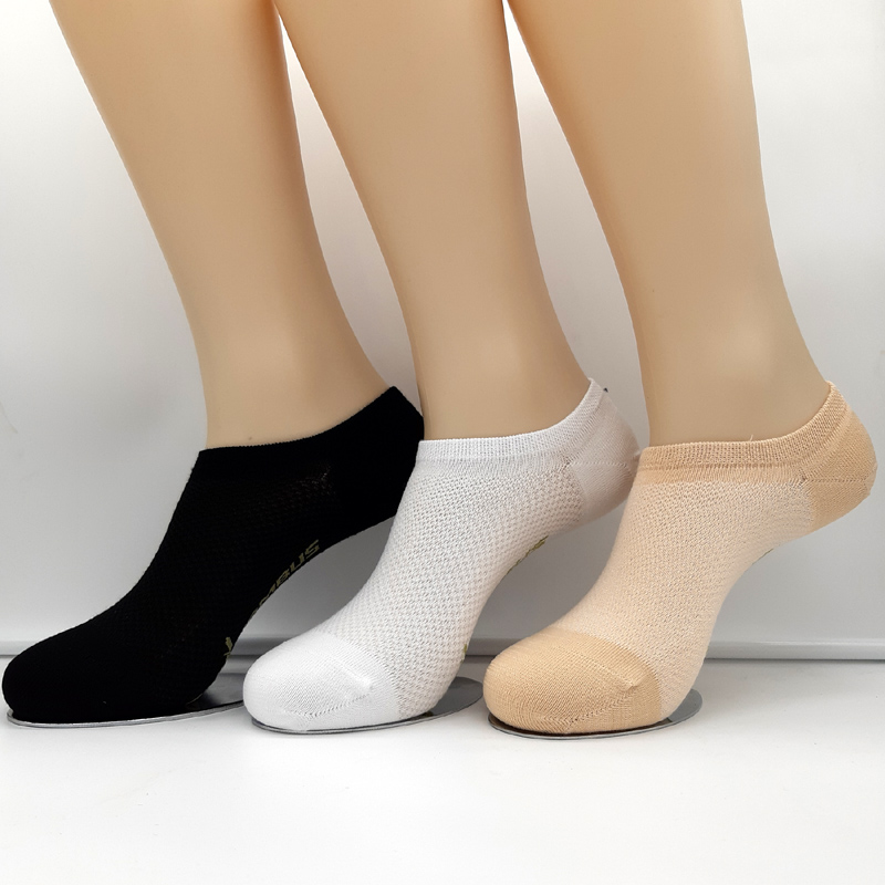 3 Paar Harmony Bambus Footies Mesh Strickart 3 Farben